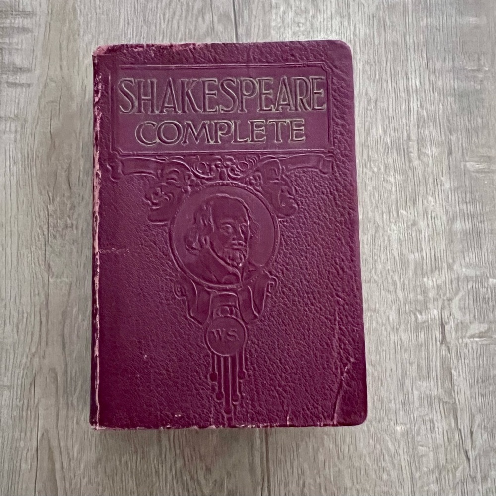 Vintage Book 1926 “Shakespeare Complete” By Sir Henry Irving Leather Cover